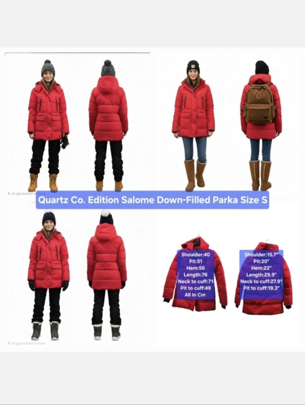 Quartz Co. Edition Salome Down-Filled Parka Size S